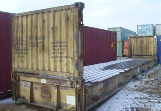 Китай Связанный с использованием различных видов транспорта контейнер шкафа перехода 20фт плоский проставляет размеры 5.90м* 2.35м поставщик
