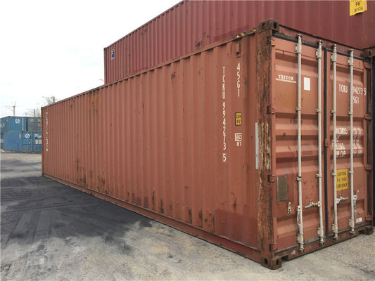 Китай контейнеры высокого куба 45фт подержанные стальные для перехода океана земли поставщик