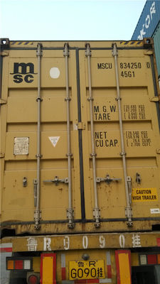 Китай Желтая сталь 20 используемые ногами контейнеры перевозки профессиональные для грузового транспорта поставщик